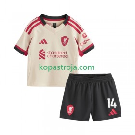 Billiga Fotbollströjor Liverpool Federico Chiesa 14 Barn Borta tröja 2025/26 Kortärmad